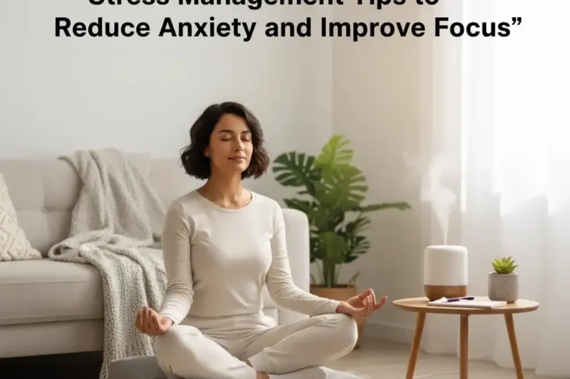 Stress Management Tips to Reduce Anxiety and Improve Focus