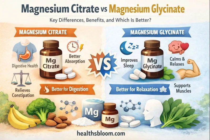 Magnesium Citrate vs Glycinate: Key Differences, Benefits, and Which Is Better