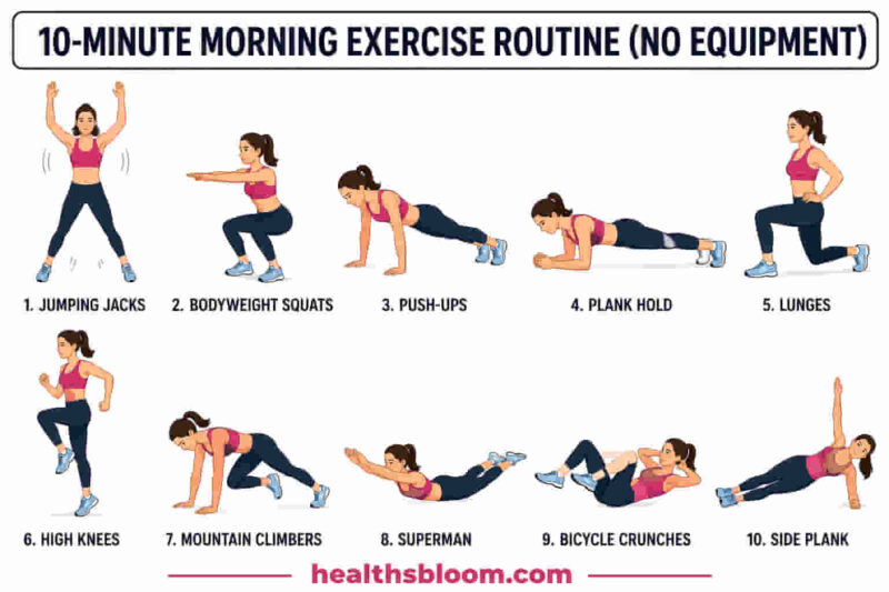Good Morning Exercise: 10-Minute Daily Routine to Boost Energy & Stay Fit